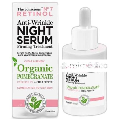 RETINOL ANTIWRINKLE NIGHT SERUM ORGANIC POMEGRANATE 30 ML THE CONSCIOUS