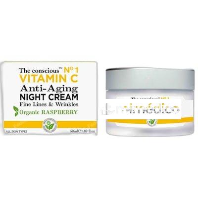 VITAMIN C ANTIAGING NIGHT CREAM ORGANIC RASPBERRY 50 ML THE CONSCIOUS