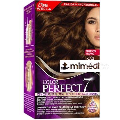 WELLA COLOR PERFECT 7 100 COBERTURA DE CANAS 34CASTANO OSCUR WELLA COLOR PERFECT 7