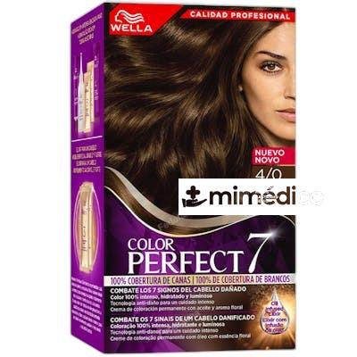 WELLA COLOR PERFECT 7 100 COBERTURA DE CANAS 40CASTANO MEDIO WELLA COLOR PERFECT 7