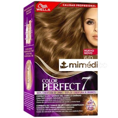 WELLA COLOR PERFECT 7 100 COBERTURA DE CANAS 60RUBIO OSCURO WELLA COLOR PERFECT 7
