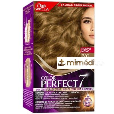 WELLA COLOR PERFECT 7 100 COBERTURA DE CANAS 70RUBIO MEDIO 6 WELLA COLOR PERFECT 7