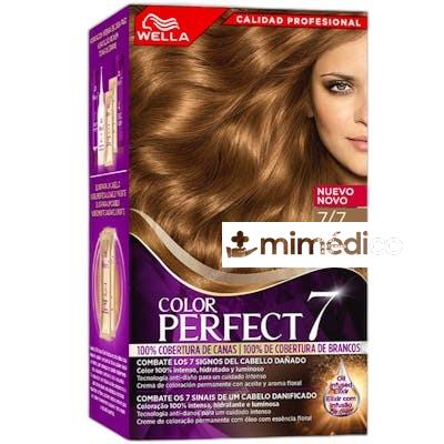 WELLA COLOR PERFECT 7 100 COBERTURA DE CANAS 77CASTANO BAMBI WELLA COLOR PERFECT 7