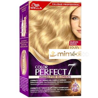 WELLA COLOR PERFECT 7 100 COBERTURA DE CANAS 120RUBIO CLARO WELLA COLOR PERFECT 7