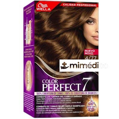 WELLA COLOR PERFECT 7 100 COBERTURA DE CANAS 477CASTANO ATER WELLA COLOR PERFECT 7
