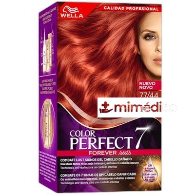 WELLA COLOR PERFECT 7 100 COBERTURA DE CANAS 7744ROJO COBRIZ WELLA COLOR PERFECT 7