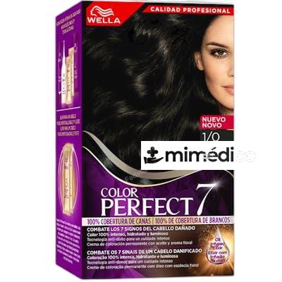 WELLA COLOR PERFECT 7 100 COBERTURA DE CANAS 10NEGRO INFINIT WELLA COLOR PERFECT 7