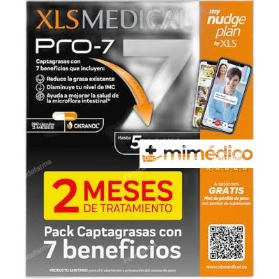 XLS MEDICAL PRO7 CAPTAGRASAS PACK 360 CAPSULAS XLS MEDICAL