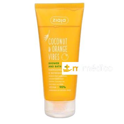COCONUT ORANGE VIBES GEL DE DUCHA Y BANO ENERGIZANTE Y REFRE ZIAJA