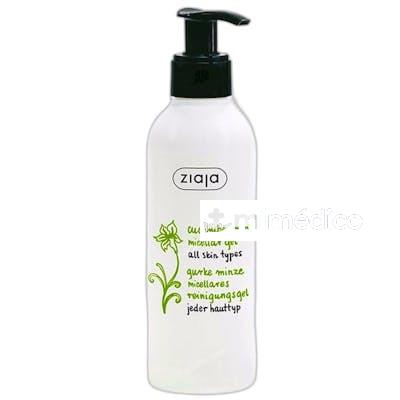 PEPINO Y MENTA GEL LIMPIADOR MICELAR 200 ML ZIAJA