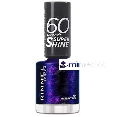 60 SECONDS SUPER SHINE ESMALTE DE UNAS 563MIDTNIGHT RUSH 8 M RIMMEL LONDON