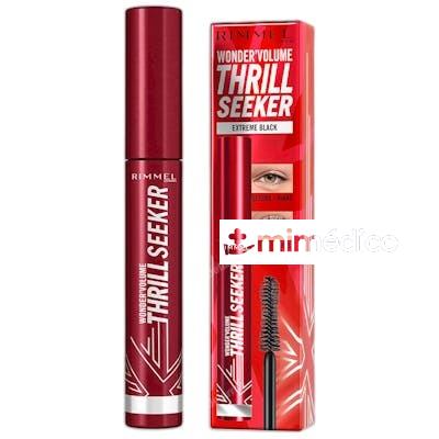 WONDER VOLUME THRILL SEEKER MASCARA BLACK BROWN RIMMEL LONDON