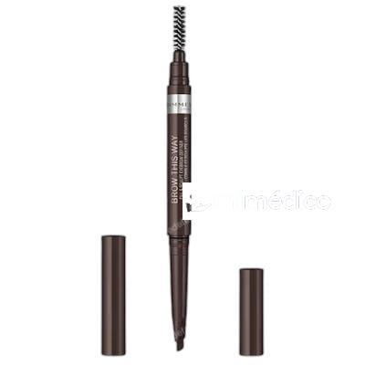 BROW THIS WAY LAPIZ DE CEJAS 03DARK BOWN 025 GR RIMMEL LONDON