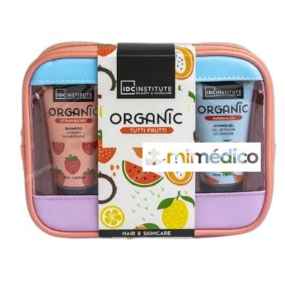 ORGANIC TUTTI FRUTTI TRAVEL BAG ESTUCHE 4 PZ IDC INSTITUTE