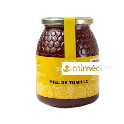 MIEL DE TOMILLO TARRO CRISTAL 1000 GRS COMO UNA REINA