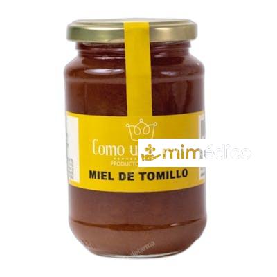 MIEL DE TOMILLO TARRO CRISTAL 500 GRS COMO UNA REINA