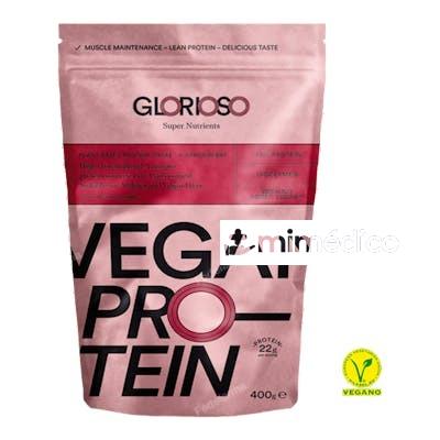 VEGAN PROTEIN FRESA 400GR.  SIN GLUTEN VEGAN GLORIOSO