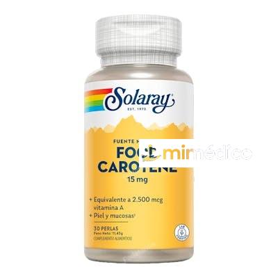 FOOD CAROTENE 2500 MCG 30 VCAPS. SOLARAY