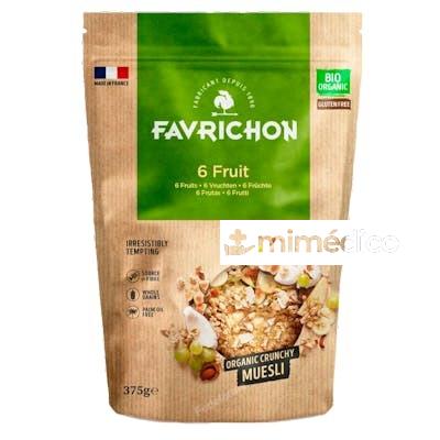 CRUNCHY MUESLI 6 FRUTAS 375 GR. BIO SIN GLUTEN FAVRICHON
