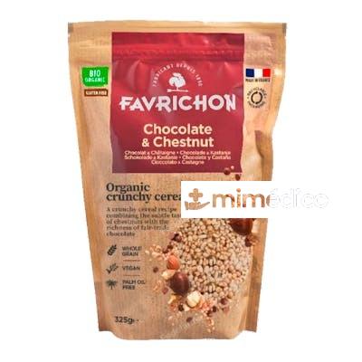 CRUNCHY MUESLI CHOCOLATE -CASTAÑA 325GR.BIO SIN GLUTEN VEGAN FAVRICHON