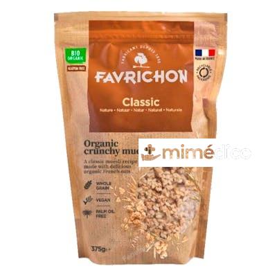 CRUNCHY MUESLI CLASSIC 375 GR.BIO SIN GLUTEN VEGAN FAVRICHON
