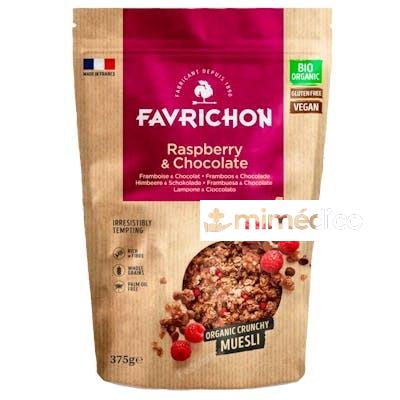 CRUNCHY MUESLI RASPBERRY CHOCOLATE 375 GR. BIO SIN GLUTEN VEGAN FAVRICHON