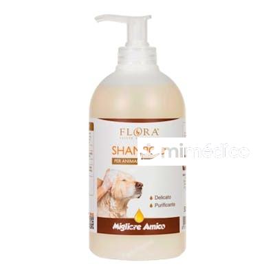 CHAMPU PARA MASCOTAS PELAJE LIMPIO SUAVE 500 ML. FLORA