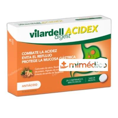 VILARDELL DIGEST ACIDEX 24 COMPRIMIDOS MASTICABLES SABOR MEN VILARDELL