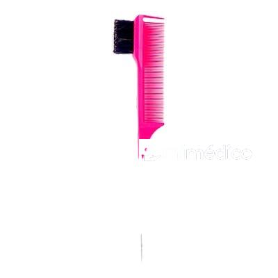 EDGE BRUSH COMB PINK COMB+ BLACK BRISTLE WAD PROFESSIONAL BEAUTY