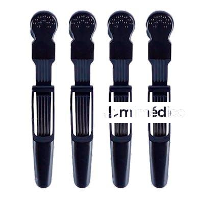 HAIR CLIP SET- BIG SIZE BLACK 4PCS/BOX WAD PROFESSIONAL BEAUTY