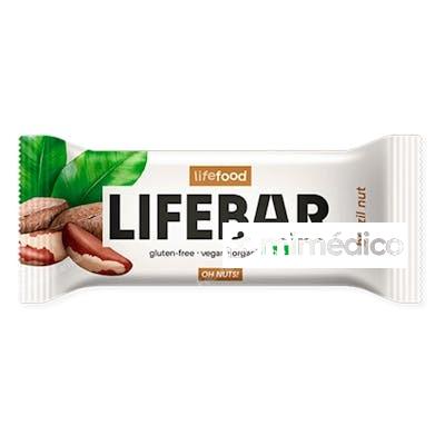 BARRITA NUECES BRASIL 100%BIO 40GX15UN SIN GLUTEN SIN LACTOSA VEG LIFE BAR