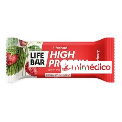 BARRITA PROTE FRESA 100%BIO 40GRX15 UN SIN GLUTEN SIN LACTOSA VEG LIFE BAR