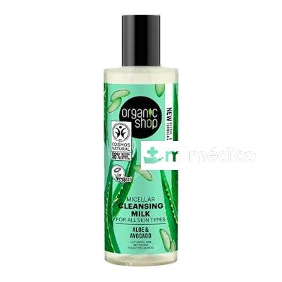 LECHE LIMPIADORA MICELAR PARA TODO TIPO DE PIEL «AGUACATE Y ORGANIC SHOP
