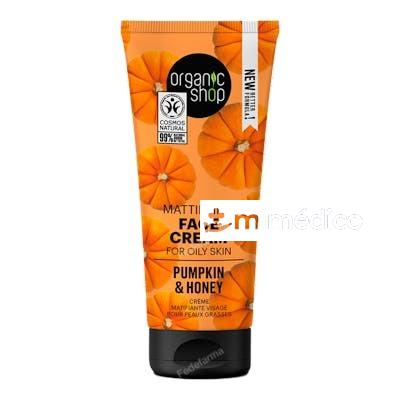 CREMA FACIAL MATIFICANTE PARA PIEL GRASA Â«CALABAZA Y MIELÂ» ORGANIC SHOP