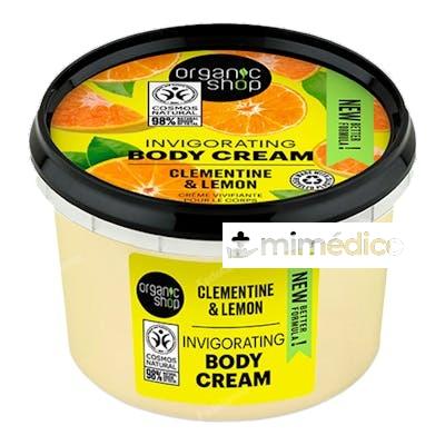 CREMA CORPORAL VIGORIZANTE «CLEMENTINA Y LIMON» 250 ML ORGANIC SHOP