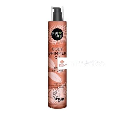 ACEITE BODY SHIMMER ROSA Y LICHI, 100 ML ORGANIC SHOP