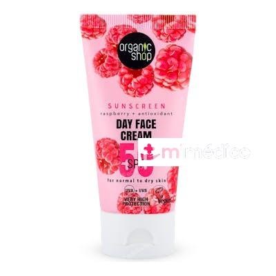 CREMA DE DIA FACIAL CON PROTECCION SOLAR FRAMBUESA + ANTIOXI ORGANIC SHOP