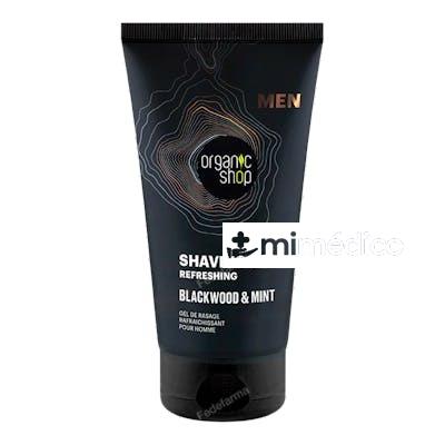 GEL DE AFEITADO REFRESCANTE «CORTEZA DE ROBLE Y MENTA»150 ML ORGANIC SHOP