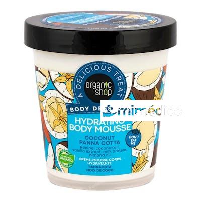 MOUSSE CORPORAL HIDRATANTE «PANNA COTTA DE COCO», 450 ML ORGANIC SHOP