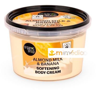 CREMA CORPORAL SUAVIZANTE «LECHE DE ALMENDRAS Y PLATANO», 25 ORGANIC SHOP