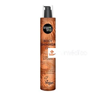 ACEITE BODY SHIMMER CARAMELO Y PAPAYA , 100 ML ORGANIC SHOP