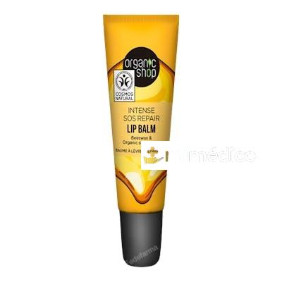 BALSAMO LABIAL SOS REPARADOR CON CERA DE ABEJAS Y MANTECA DE ORGANIC SHOP