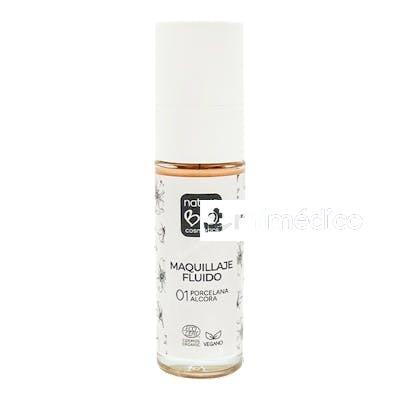 MAQUILLAJE FLUIDO 01 PORCELANA ALCORA NATURABIO COSMETICS
