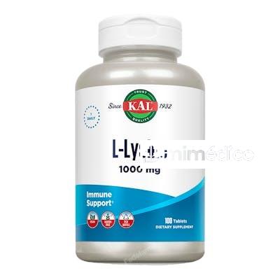 L-LYSINE 1000MG 100 COMP. KAL SOLARAY