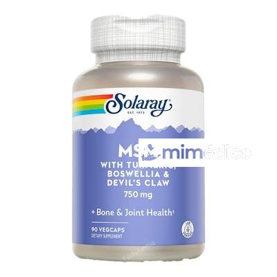 MSM TURMERIC BOSWELIA DEVIL´S CLAW 90 VCAPS. SOLARAY