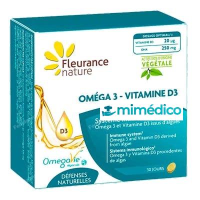 OMEGA 3-VITAMINA D3 30 CAPSULAS / 30 DIAS FLEURANCE NATURE