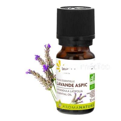 ACEITE ESENCIAL LAVANDA ASPIC BIO FRASCO CUENTAGOTAS DE 10ML FLEURANCE NATURE