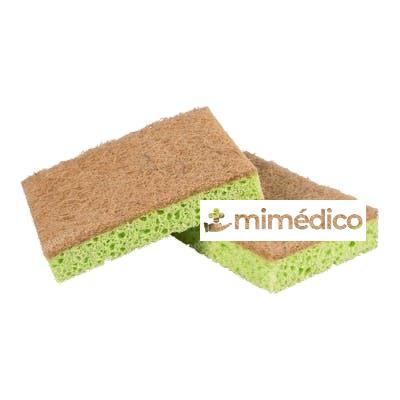 ESTROPAJO SUAVE SISAL/PET Y ESPONJA DE CELULOSA ?2 UD MEMO