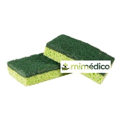 ESTROPAJO FUERTE SISAL/PET Y ESPONJA DE CELULOSA  2 UD MEMO