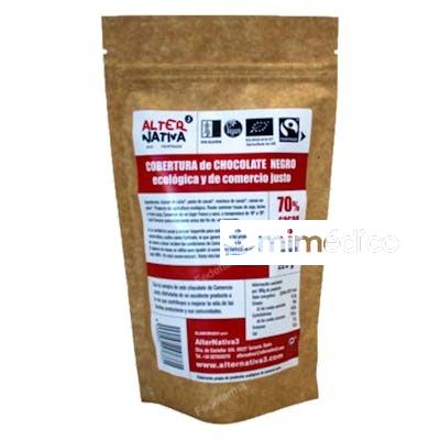 COBERTURA DE CHOCOLATE 70% CACAO 225G PERU BIO ALTERNATIVA 3